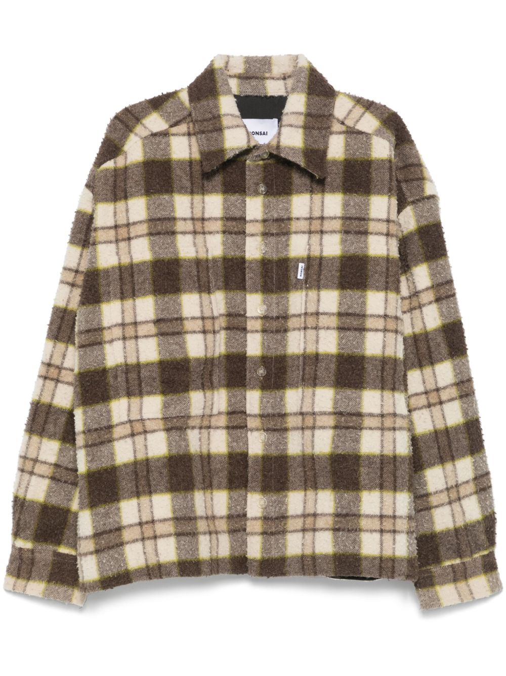 Checked jacket - Brown