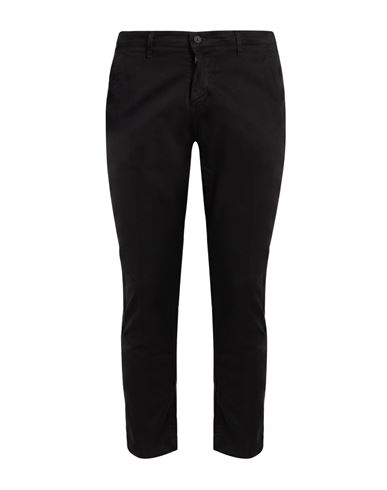 Man Pants Black Size 38 Cotton, Elastane