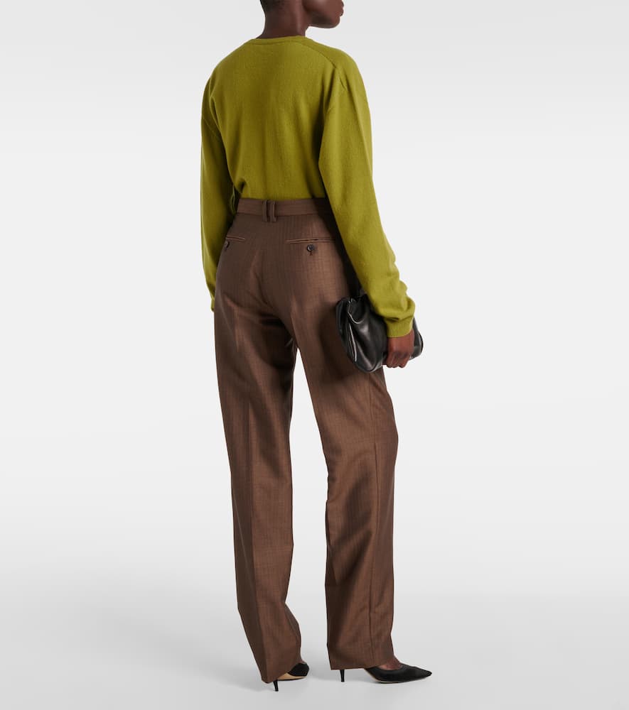 Norbert mohair and wool straight pants
