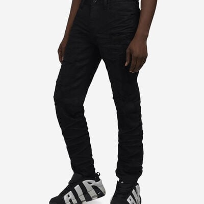 Men's Coated Slim RR Jeans in Black