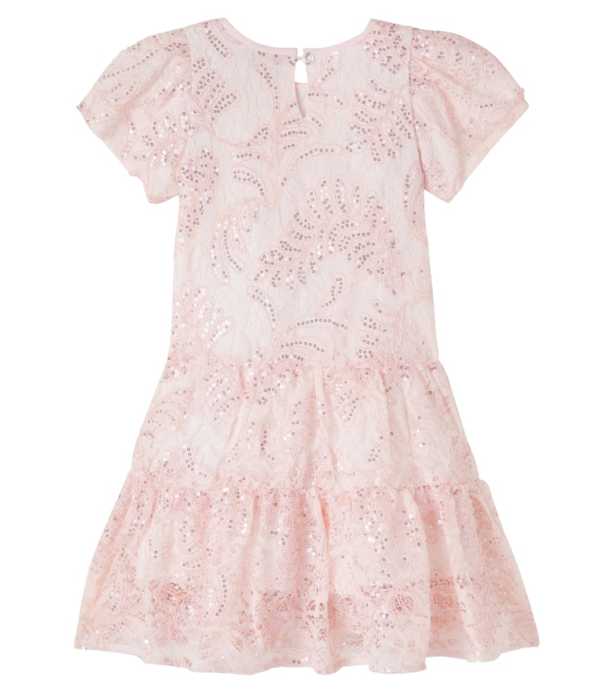 Sequined tiered dress