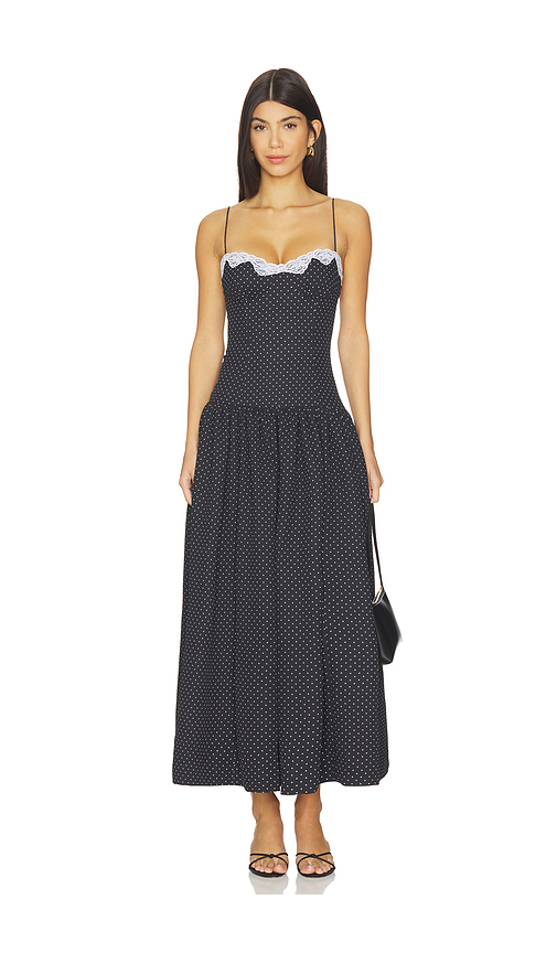 Lovers and Friends Rosemary Maxi Dress in Black. XS. Also in