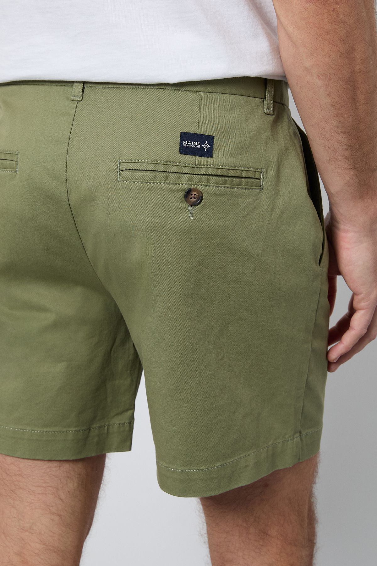 Maine Mens Light Green Premium Skipper Shorts Cotton - 28 Regular UK Women