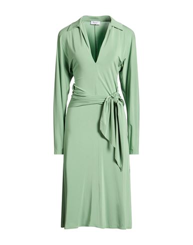 Woman Midi dress Light green Size 2 Viscose, Elastane