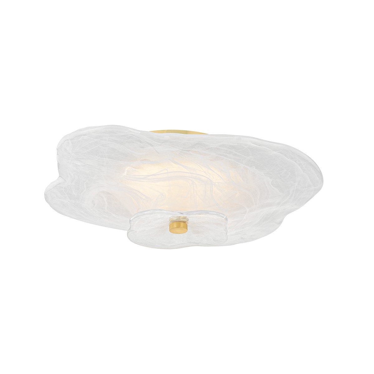 Aged Brass LED Flush Mount from the Starlie Collection