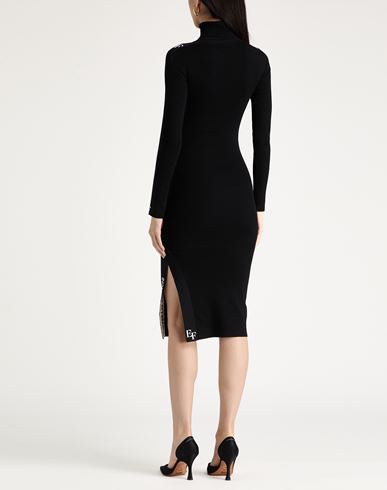 Woman Midi dress Black Size 2 Viscose, Polyamide