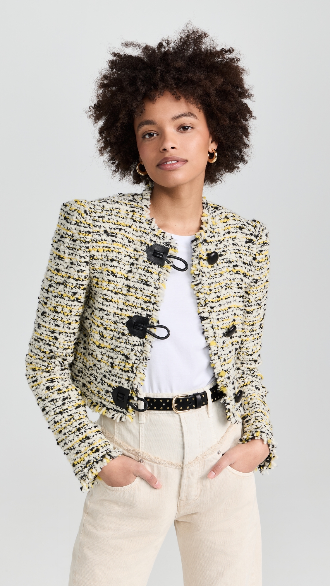 Millie Studs Zap Belt Black