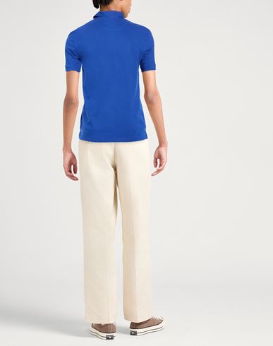 Man Polo shirt Bright blue Size M Cotton, Elastane