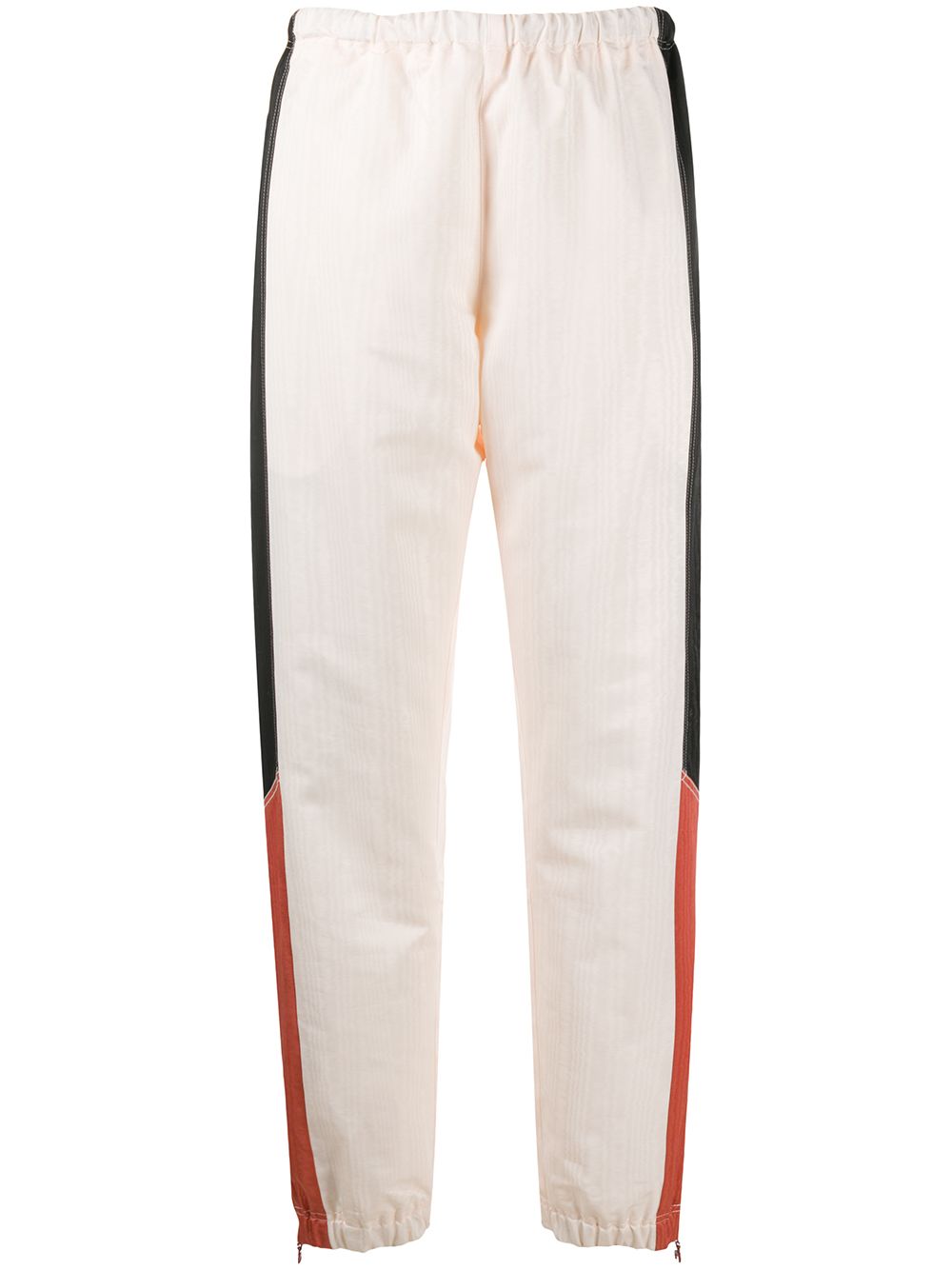 Contrast panel cuffed trousers - Neutrals