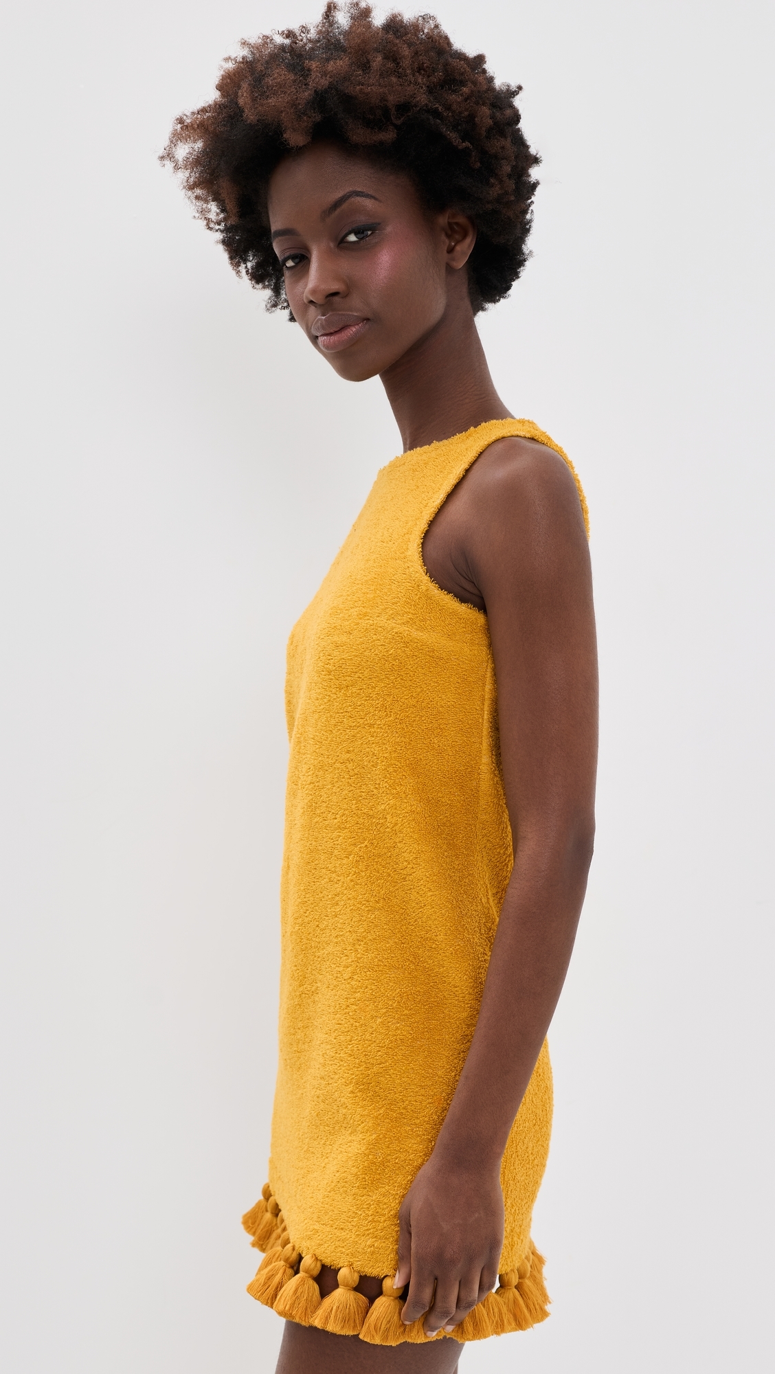 Manon Short Dress Golden Yellow
