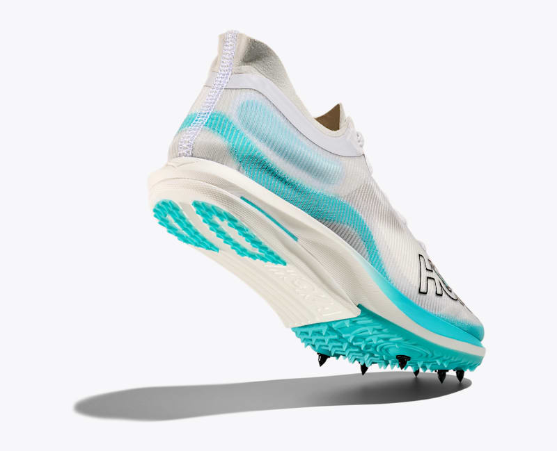 HOKA Cielo FlyX Lite Shoes in Cosmic Grey/Cielo Blue