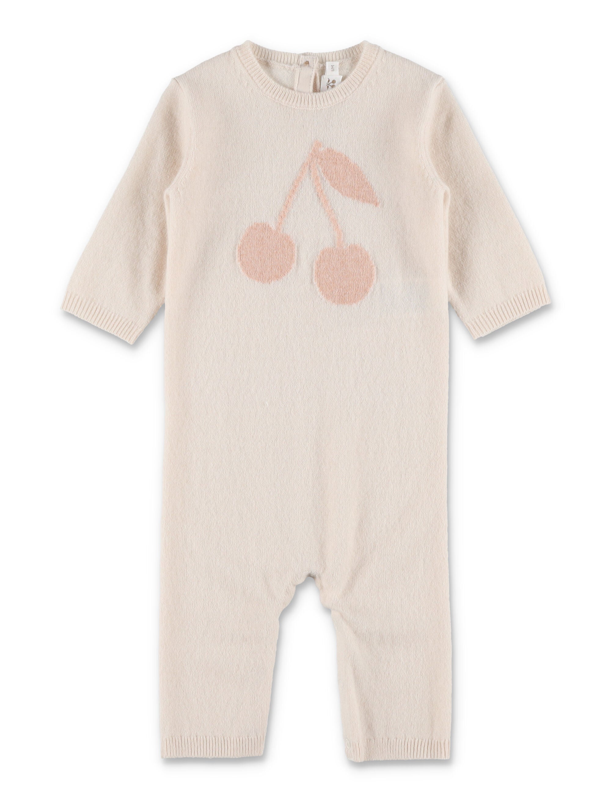 Tilouana Cashmere Intarsia Cherry Mini Jumpsuit for Girls