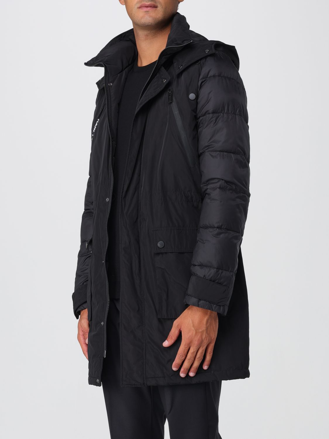 Coat Men color Black