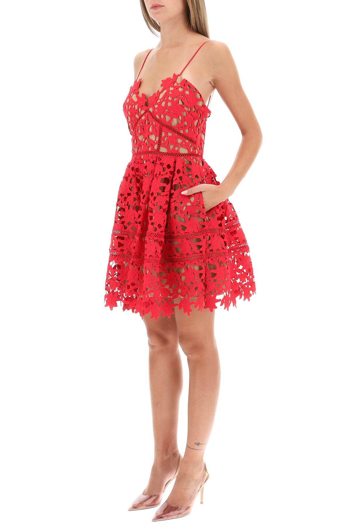 Azaelea Floral Lace Mini Dress