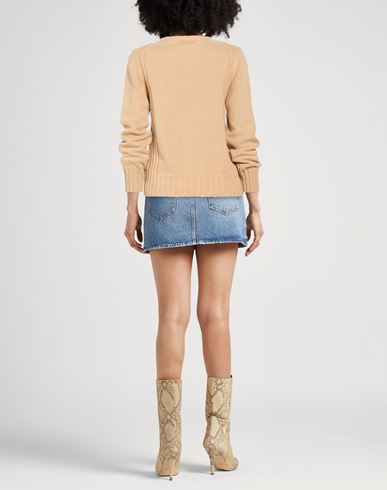Woman Sweater Sand Size 10 Wool, Cashmere