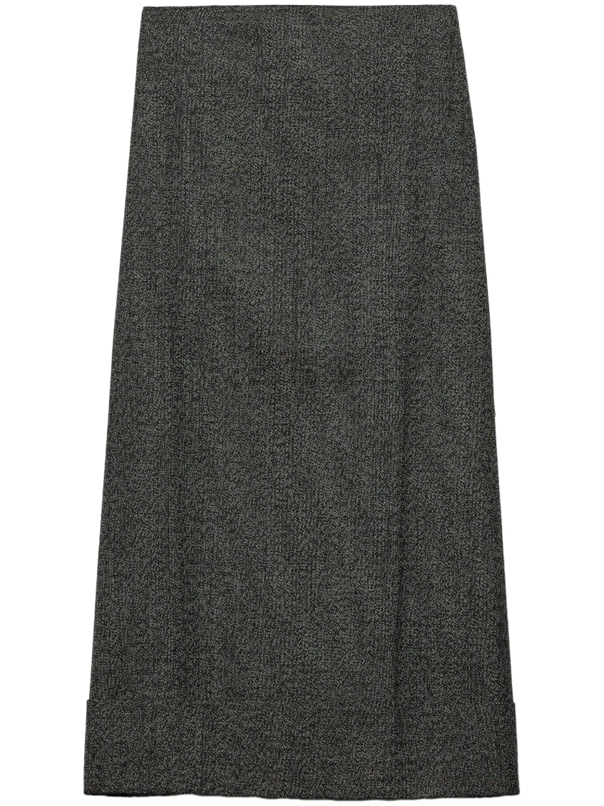 Melange Grey Moulinã¨ Skirt