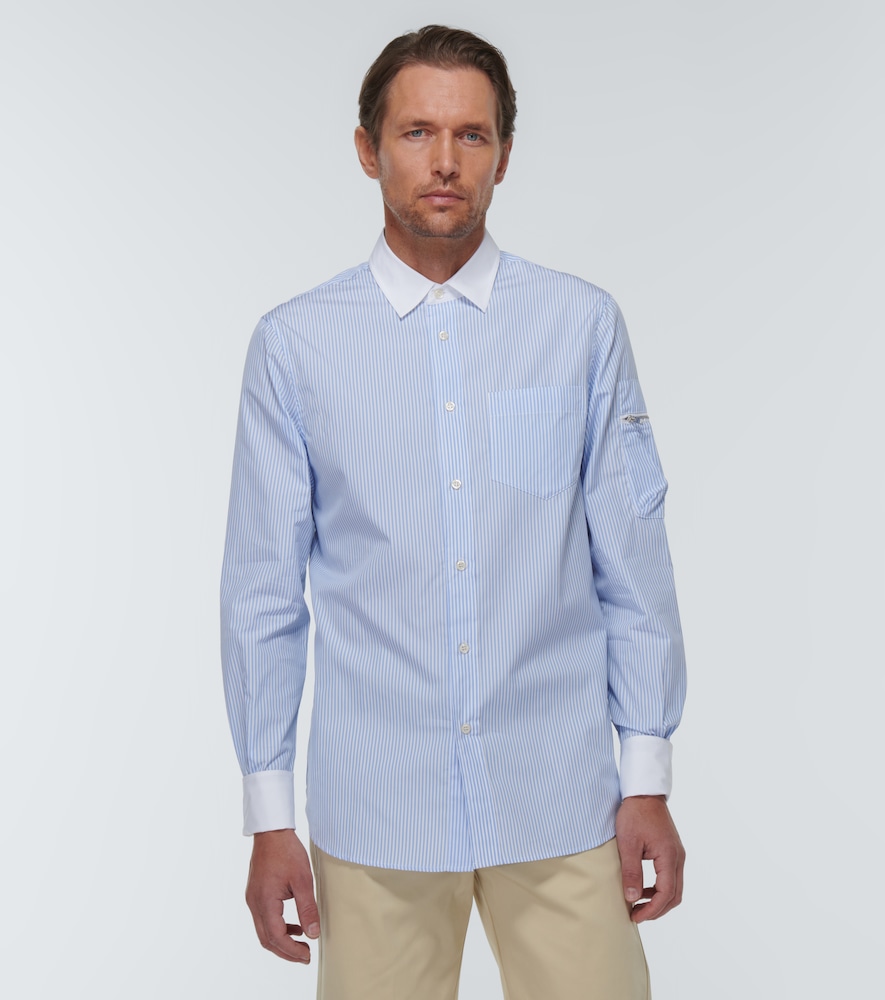 Winnie New York Striped cotton poplin shirt