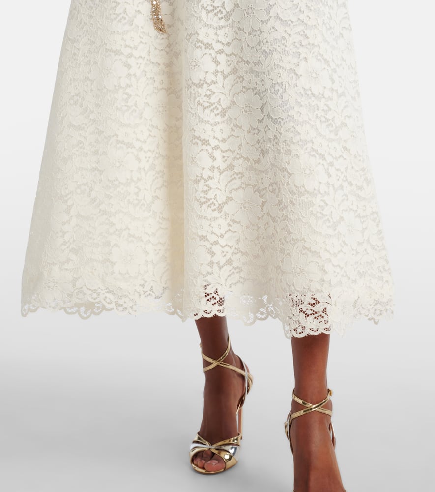 Hallis embellished lace cocktail dress