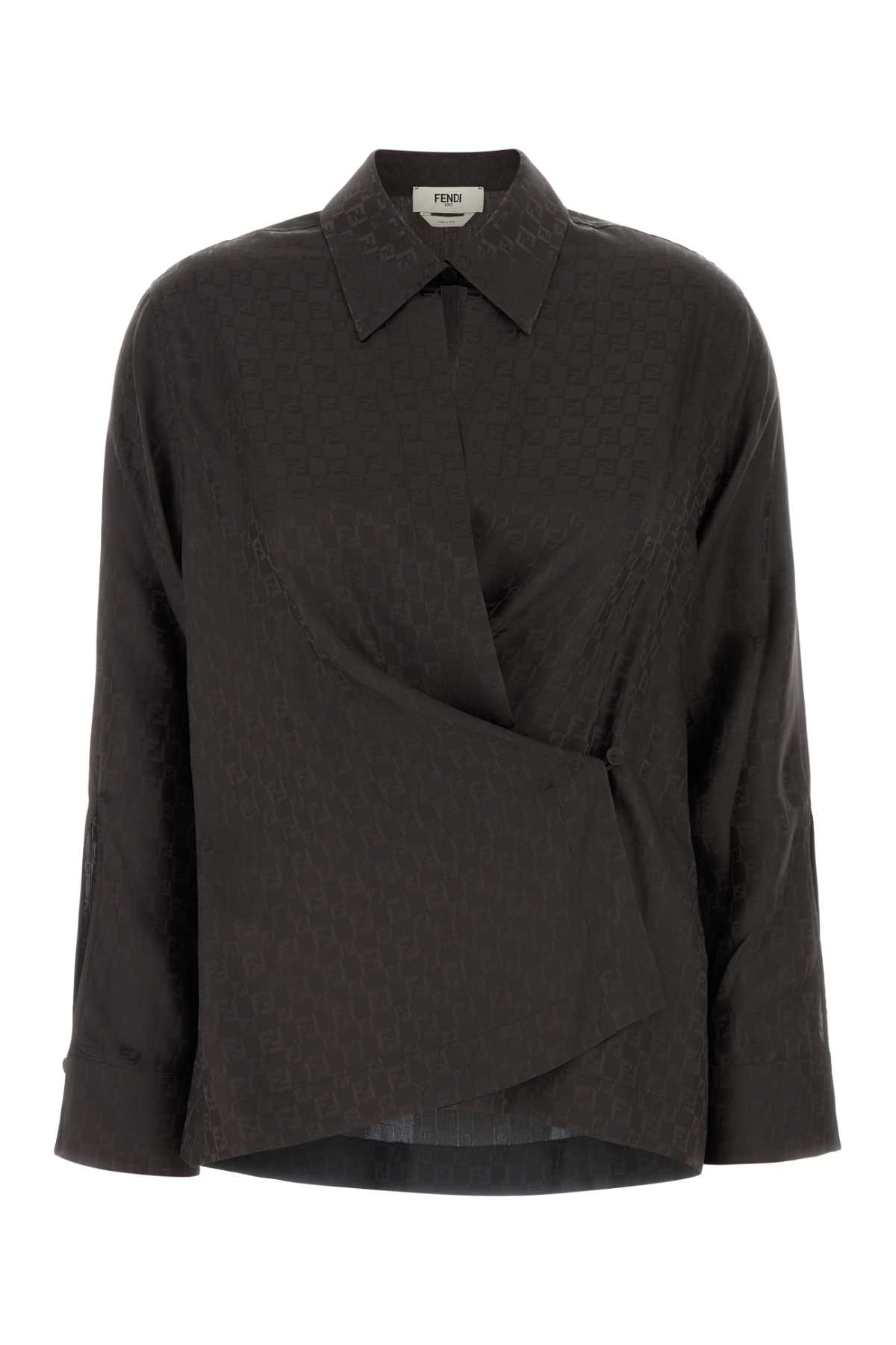 Ff Jacquard Silk Shirt