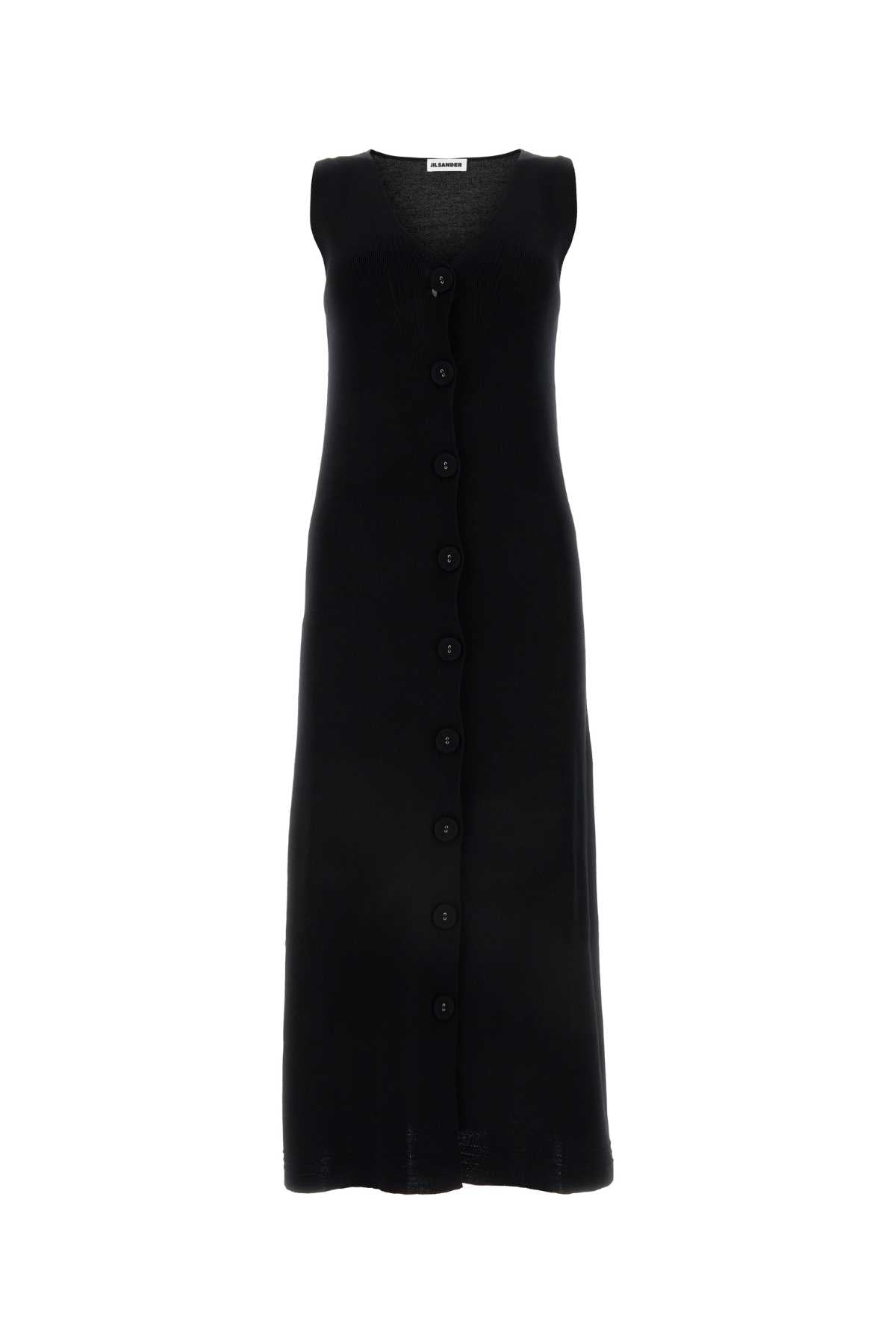 Sleeveless Midi Dress — Black
