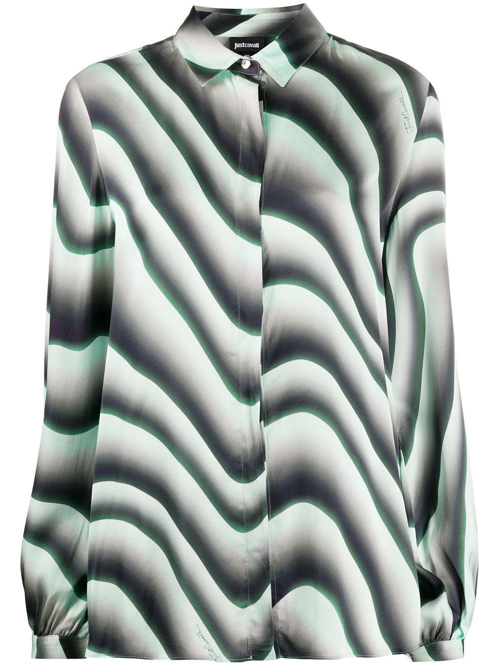 Illusional print shirt - Black