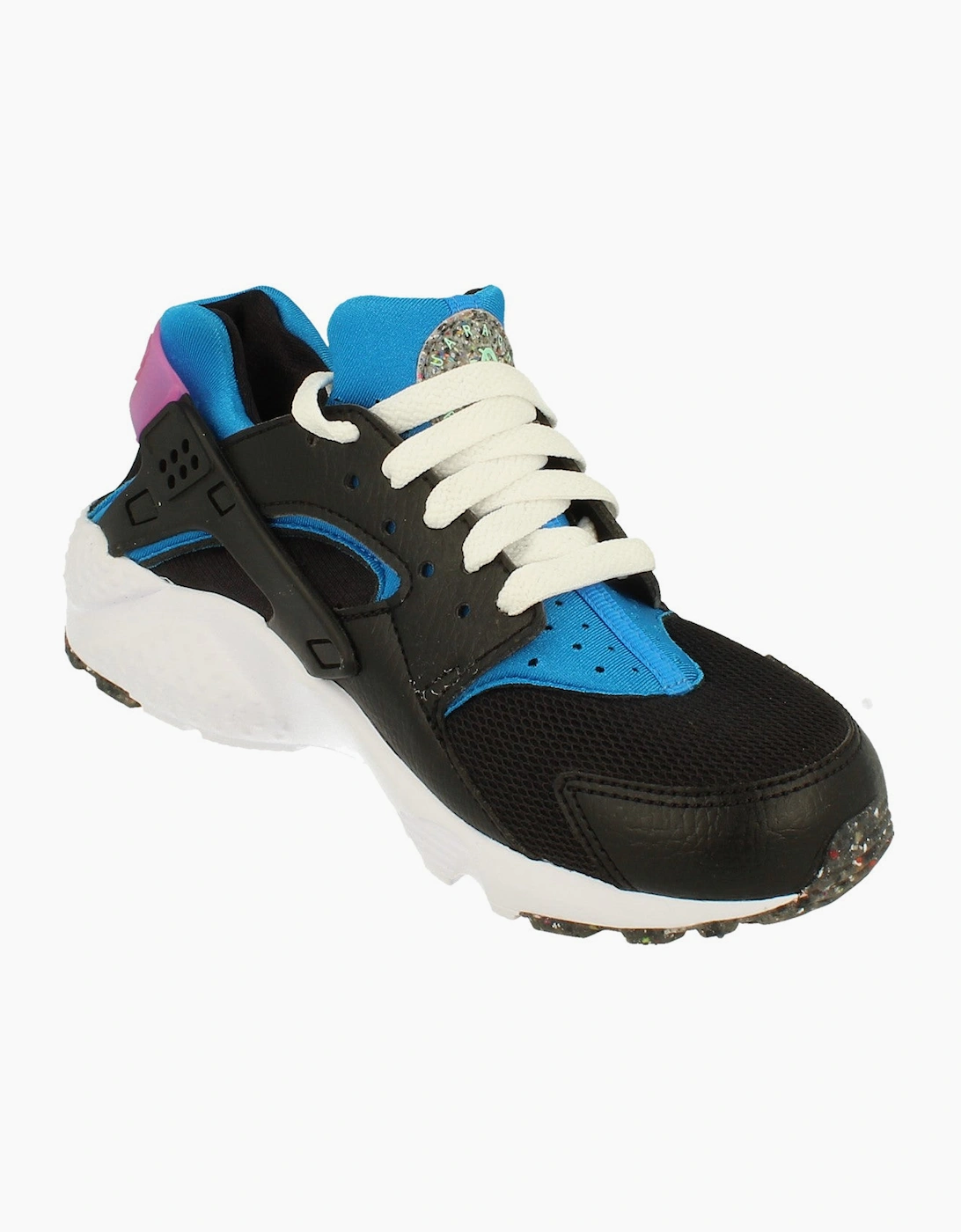 Nike Huarache Run GS E Trainers Dr0166 001 - Black - : .5y