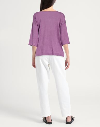 Fezbag Woman Sweater Purple Size 1 Linen