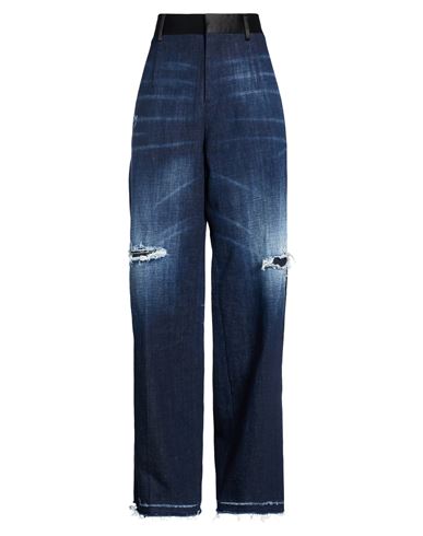 Woman Jeans Blue Size 2 Cotton, Elastane