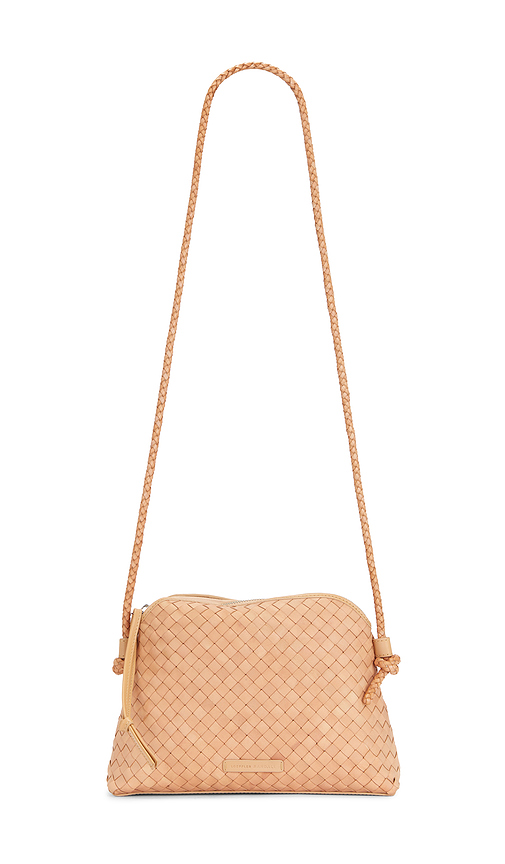 Loeffler Randall Mallory Woven Crossbody Bag in Tan