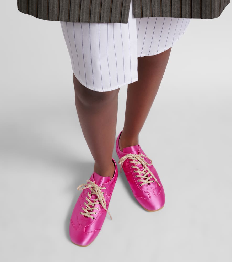 Satin sneakers