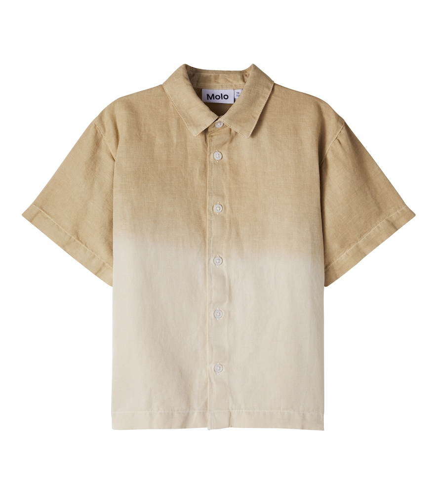 Richie ombré linen and cotton shirt