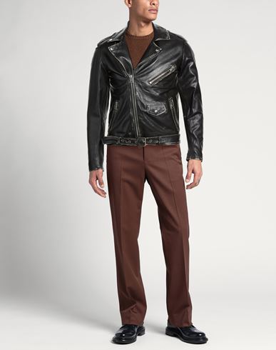 Man Jacket Black Size XL Leather
