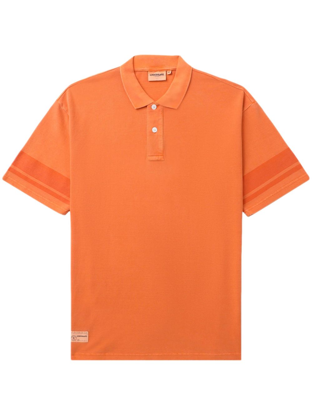 Logo-print cotton polo shirt - Blue