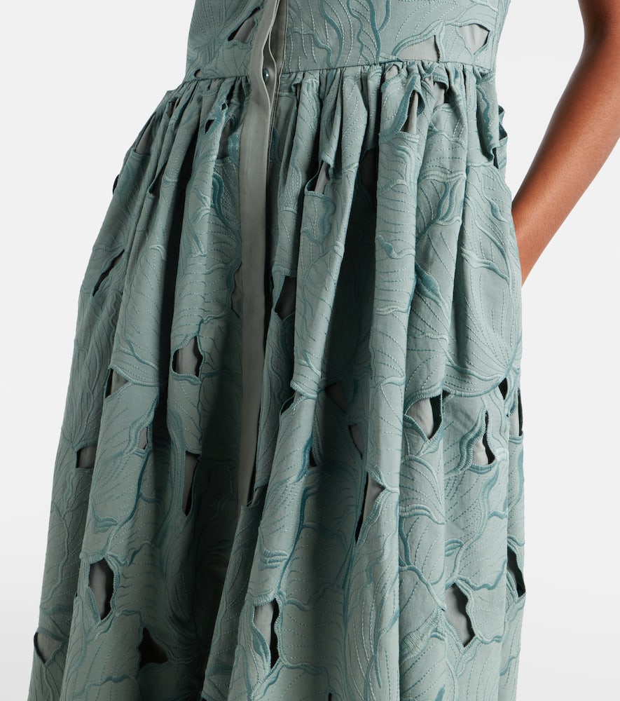 Guipure lace shirt dress