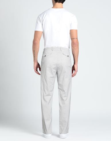 Man Pants Off white Size 32 Cotton, Elastane