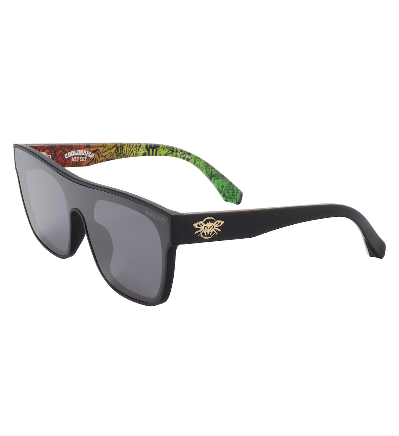 Cholohaflys Sunglasses - Shiny Black/Smoke