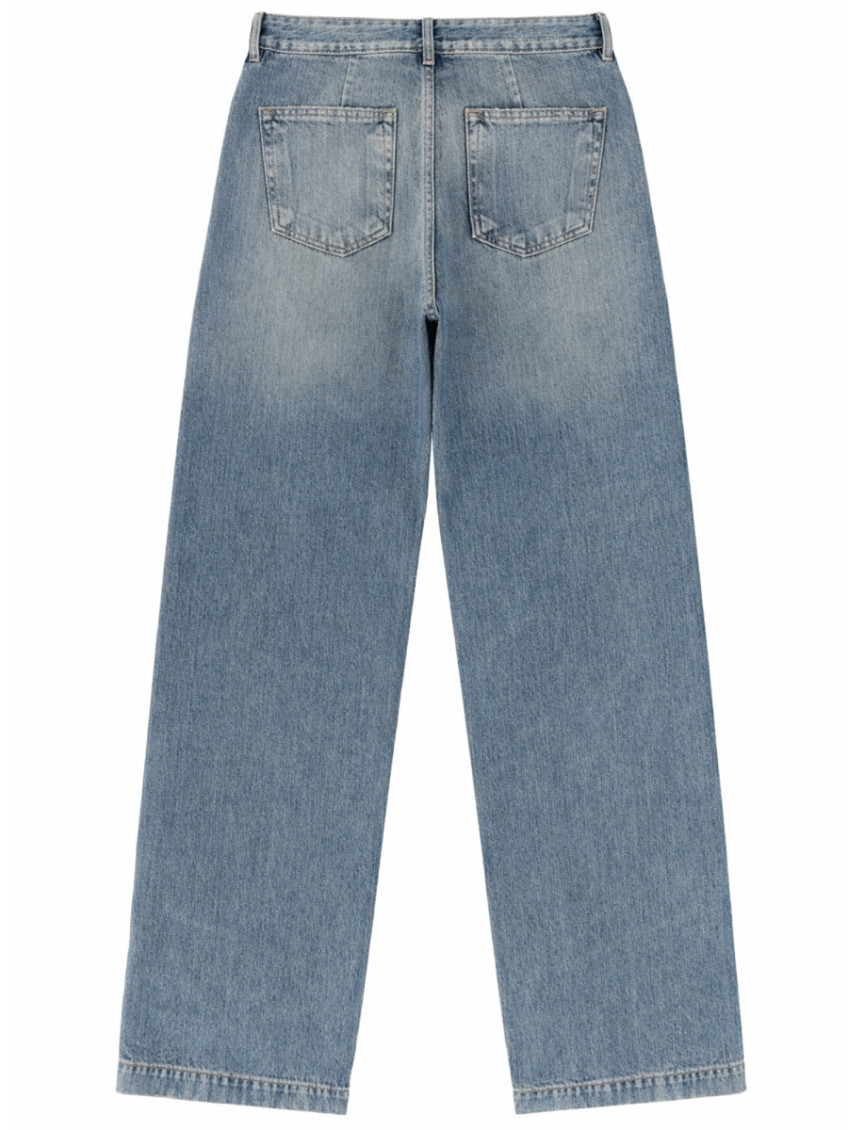 Denim Straight High Rise Jeans
