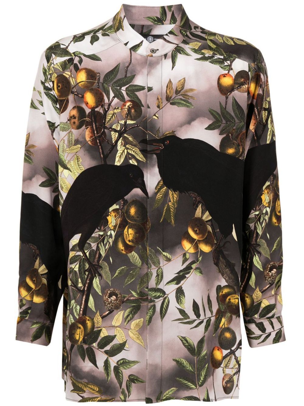 Floral-print shirt - Neutrals