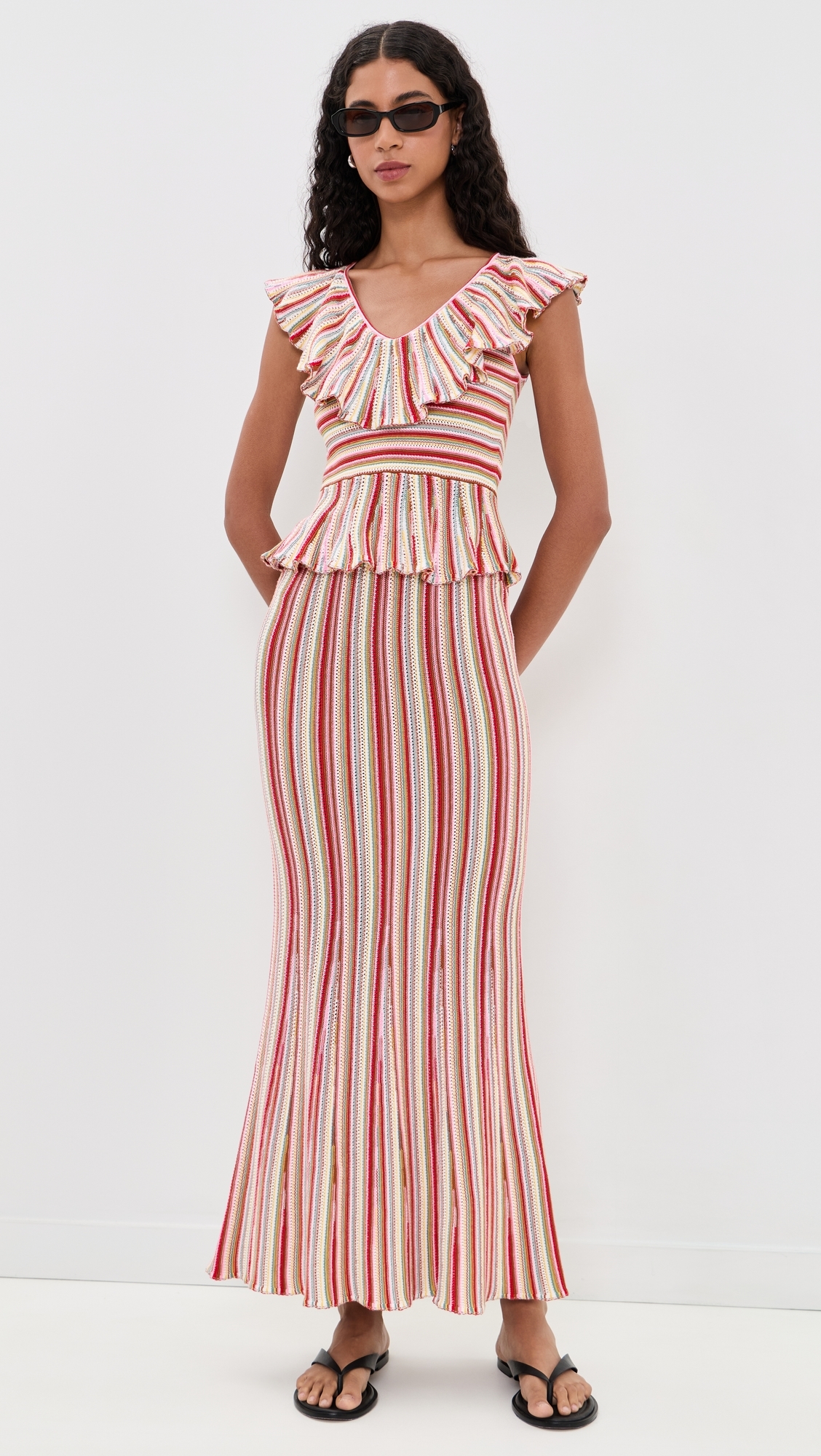 Nari Knit Skirt Havana Stripe