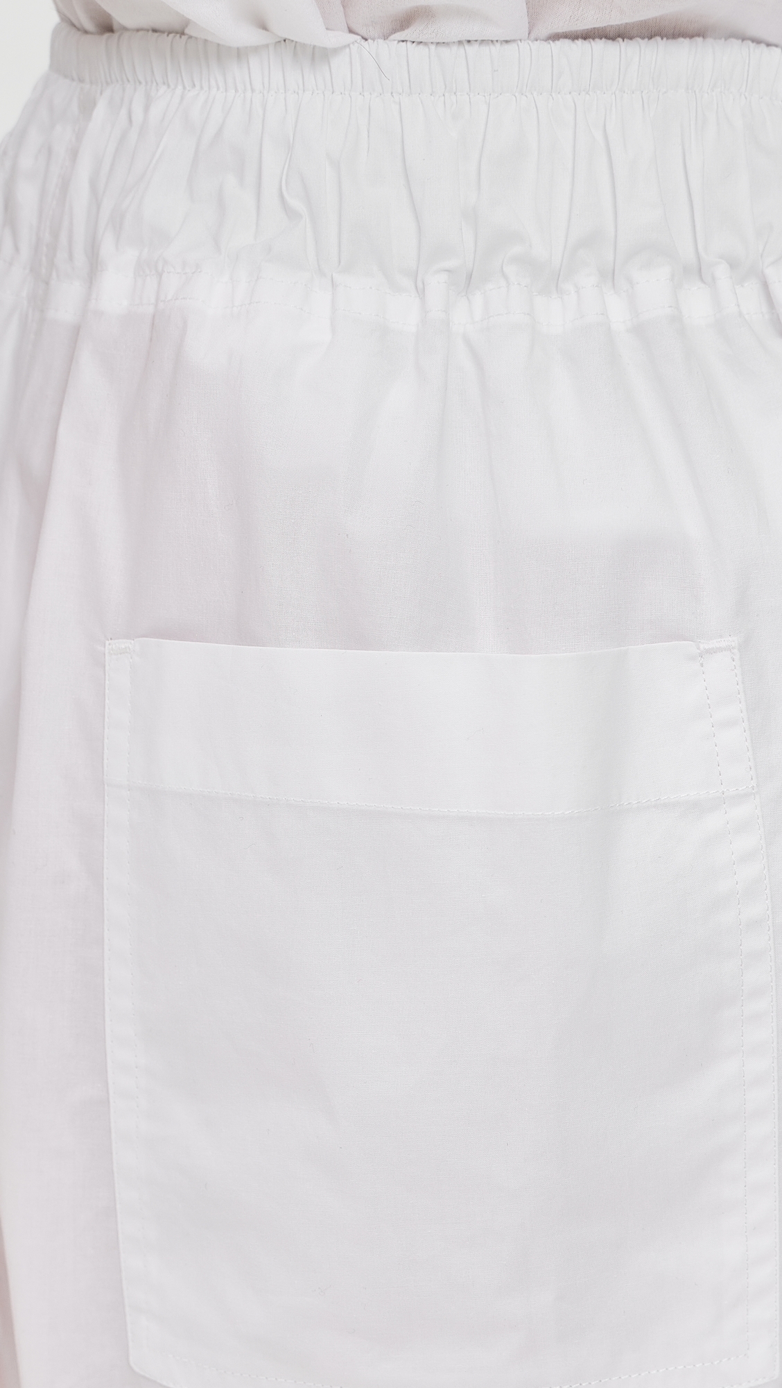 Dora Petite Popeline Trousers White