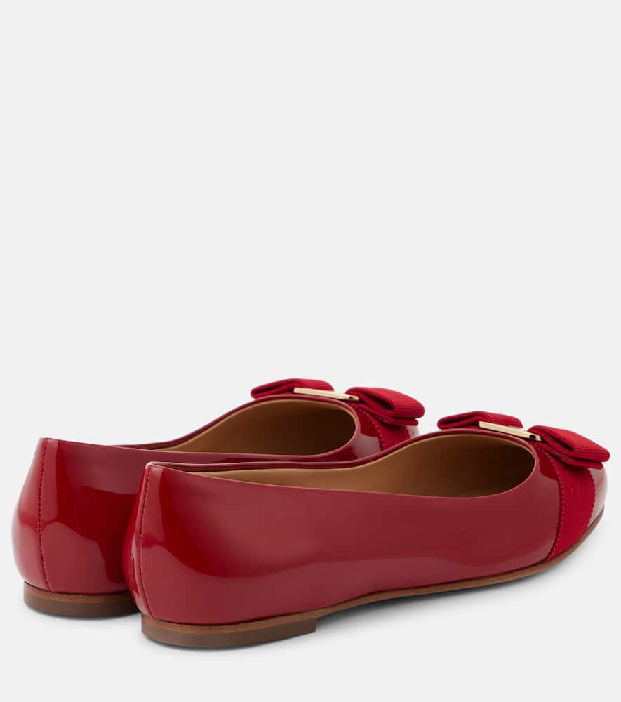 Ferragamo Varina patent leather ballet flats
