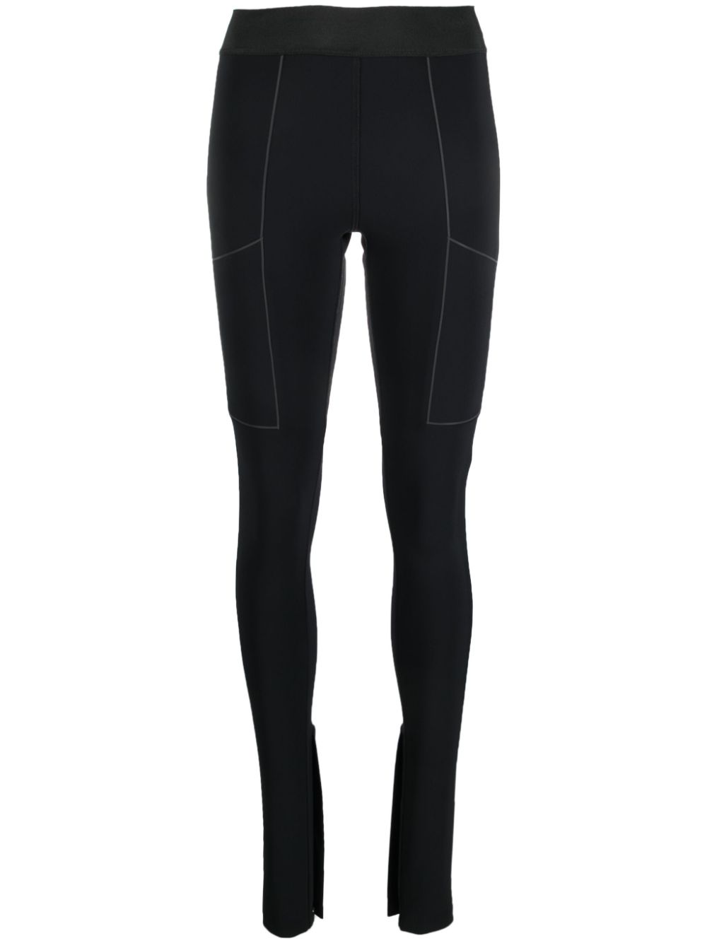C+ split-cuff leggings - Black