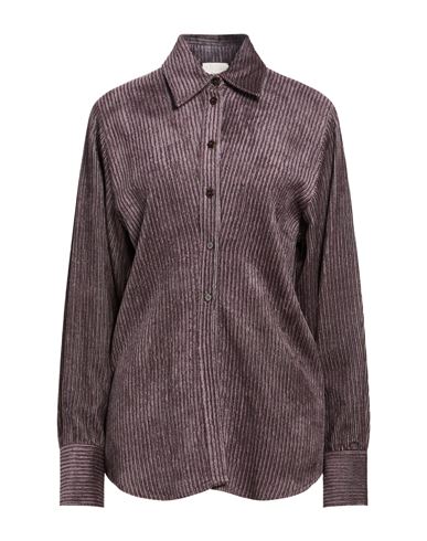Crème Woman Shirt Purple Size 2 Viscose