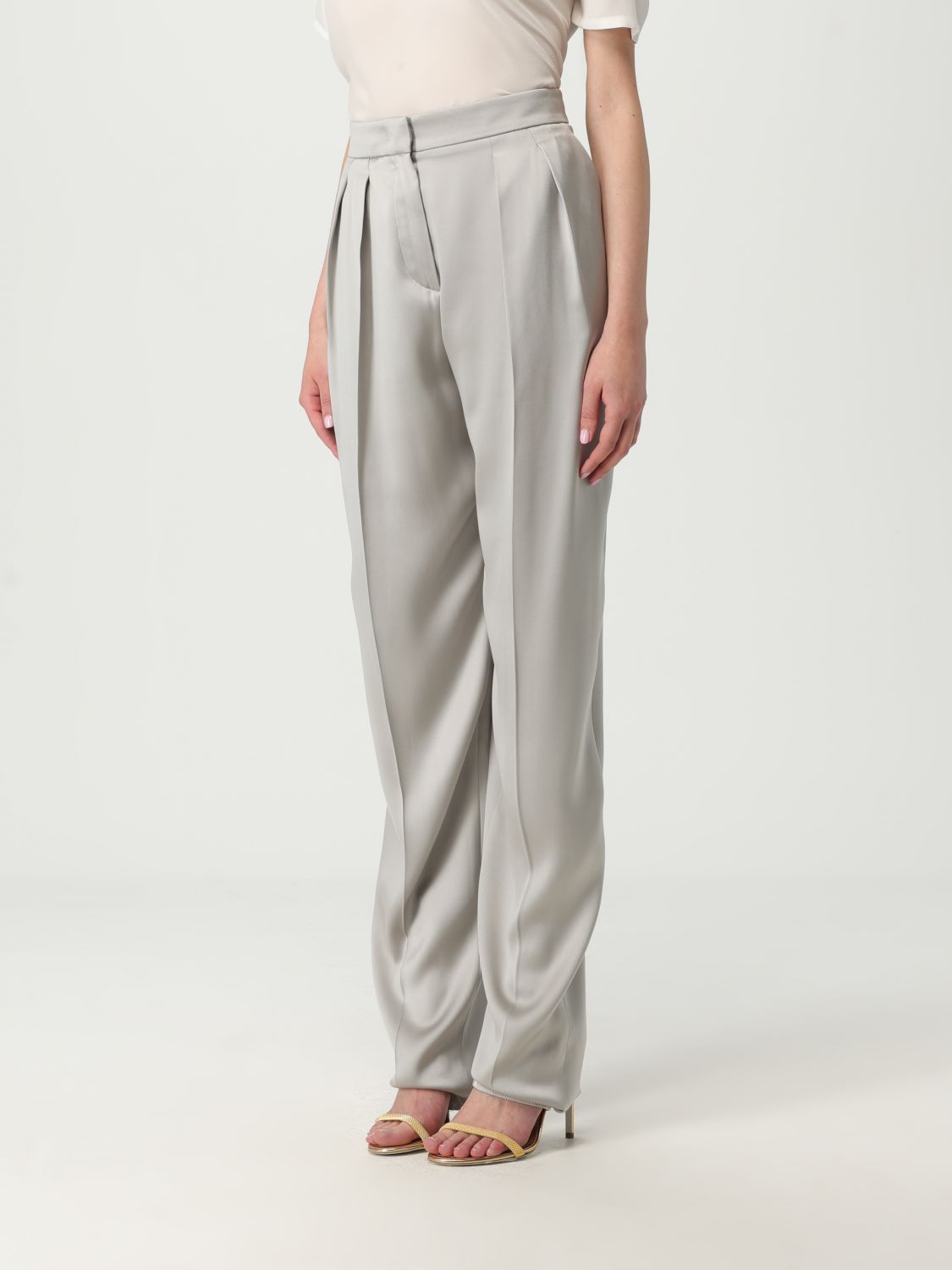 Silk trousers - Black