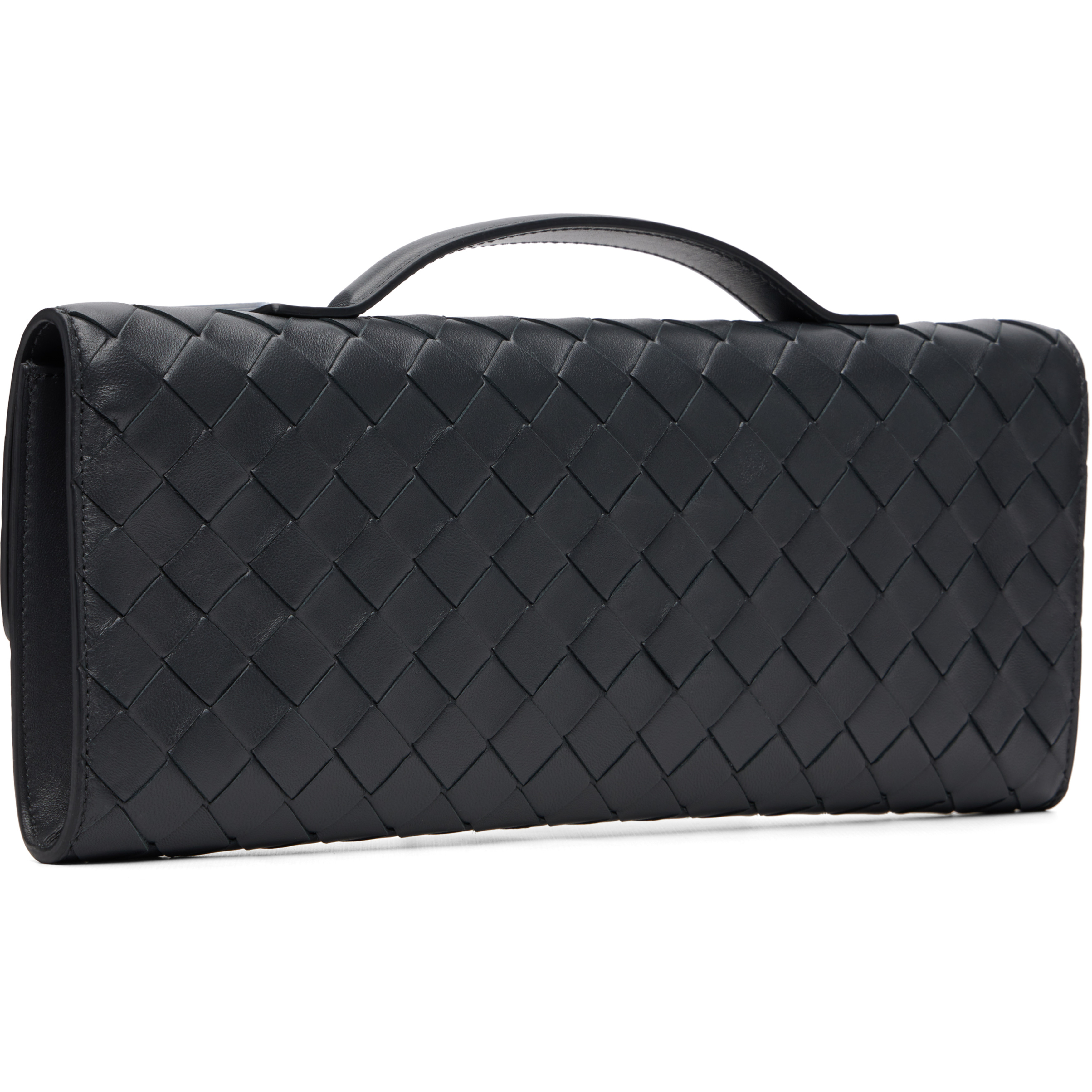 Navy Daisy Closure Andiamo Clutch