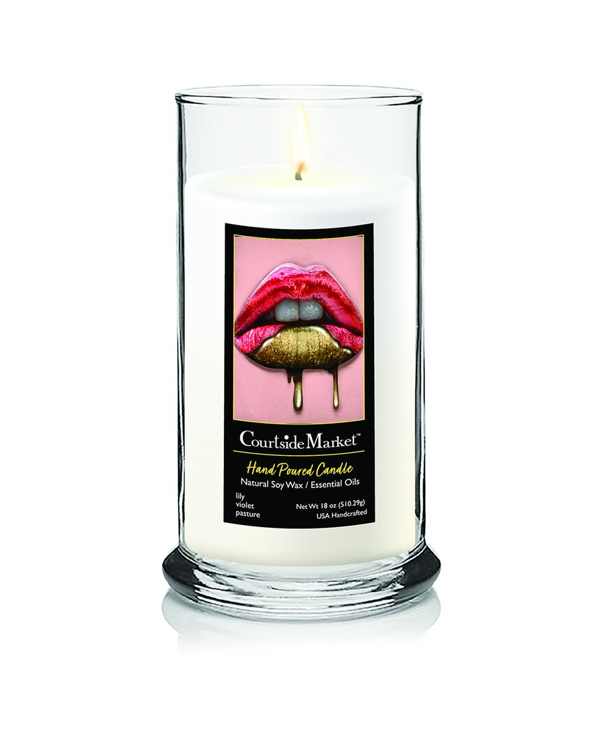 Golden Dipped Lips Soy Wax Candle
