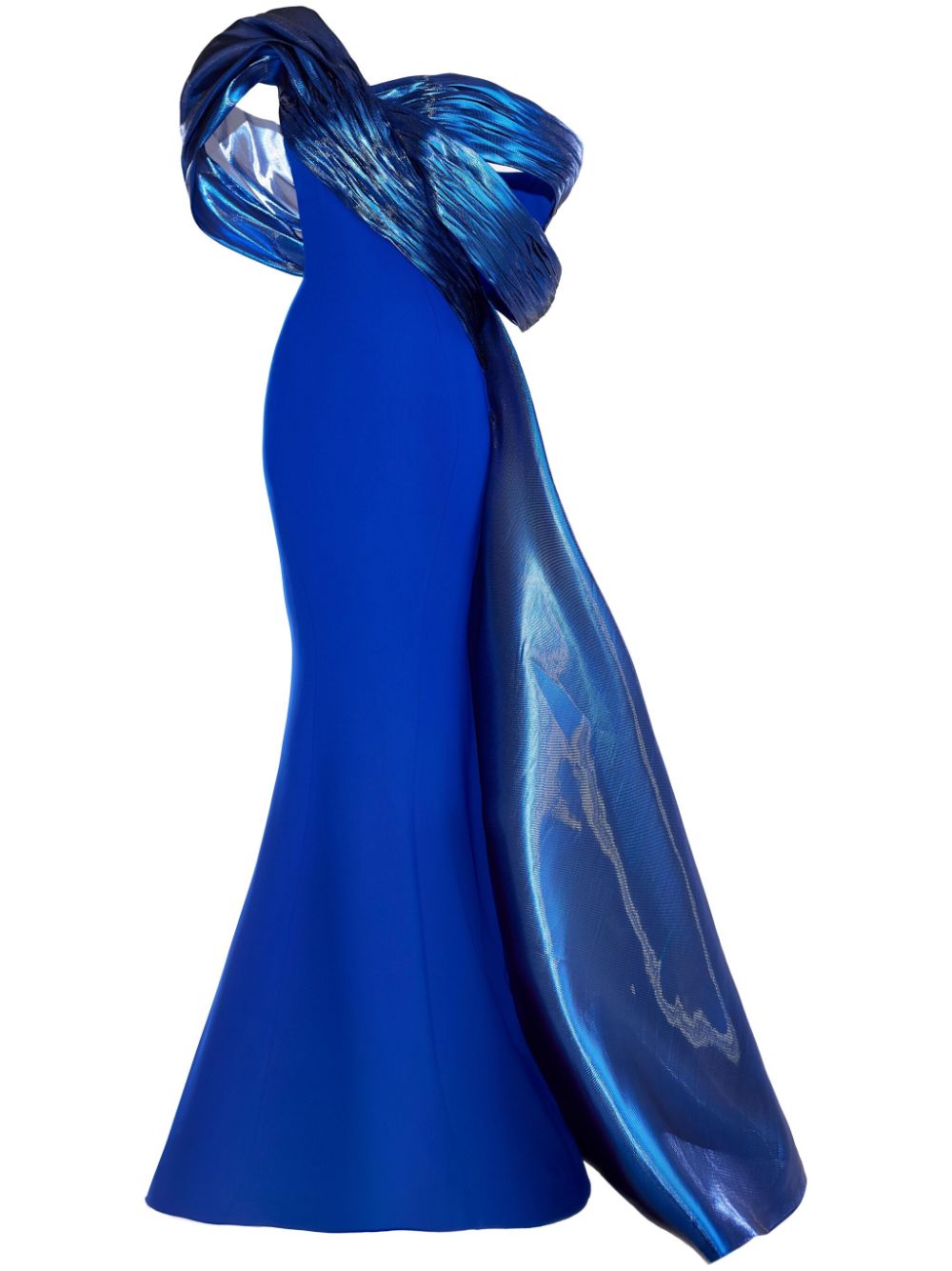 Off-shoulder mermaid gown - Blue