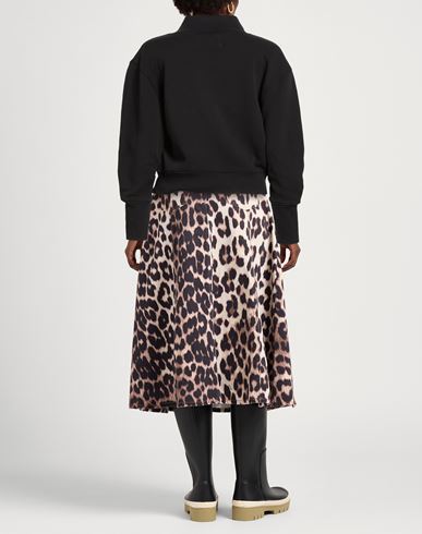 Woman Sweatshirt Black Size M Cotton