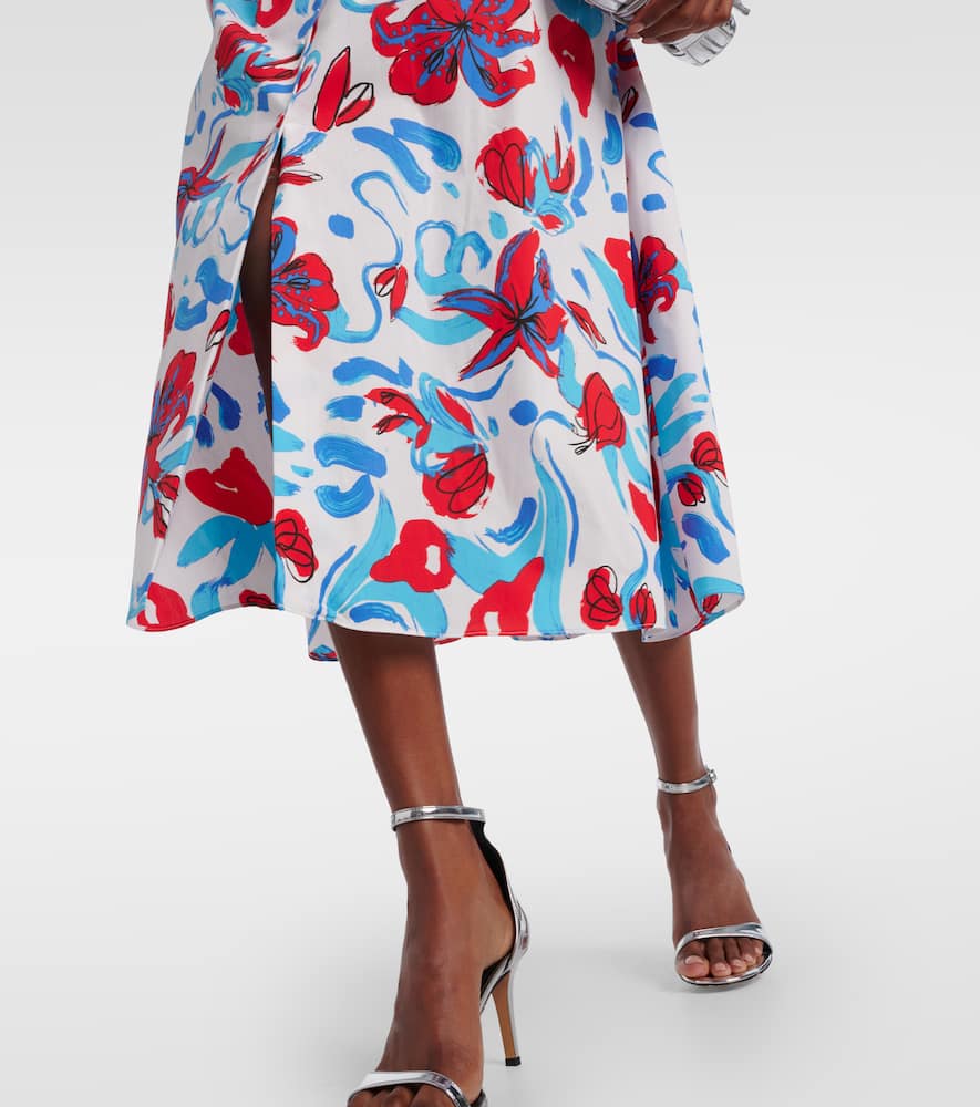 Diane von Furstenberg Avery floral cotton-blend maxi dress
