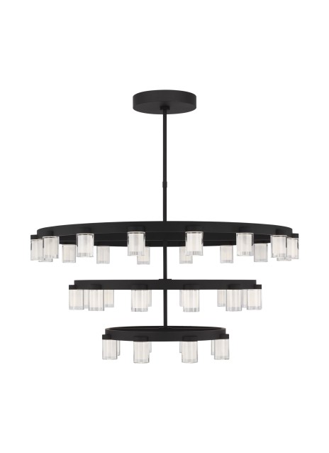 Nightshade Black LED Chandelier from the Esfera Collection